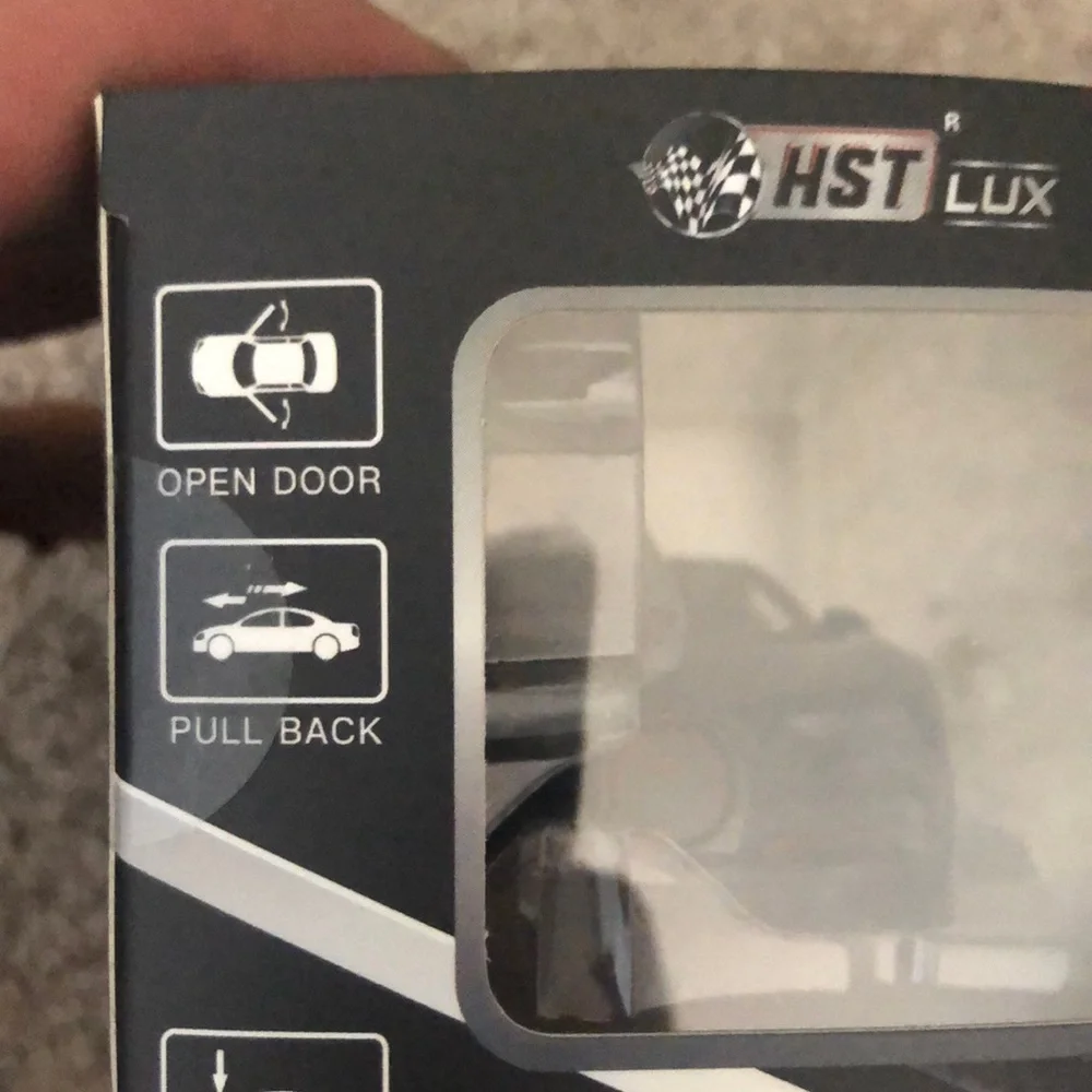 HST Lux Black and Red Diecast Car Model
